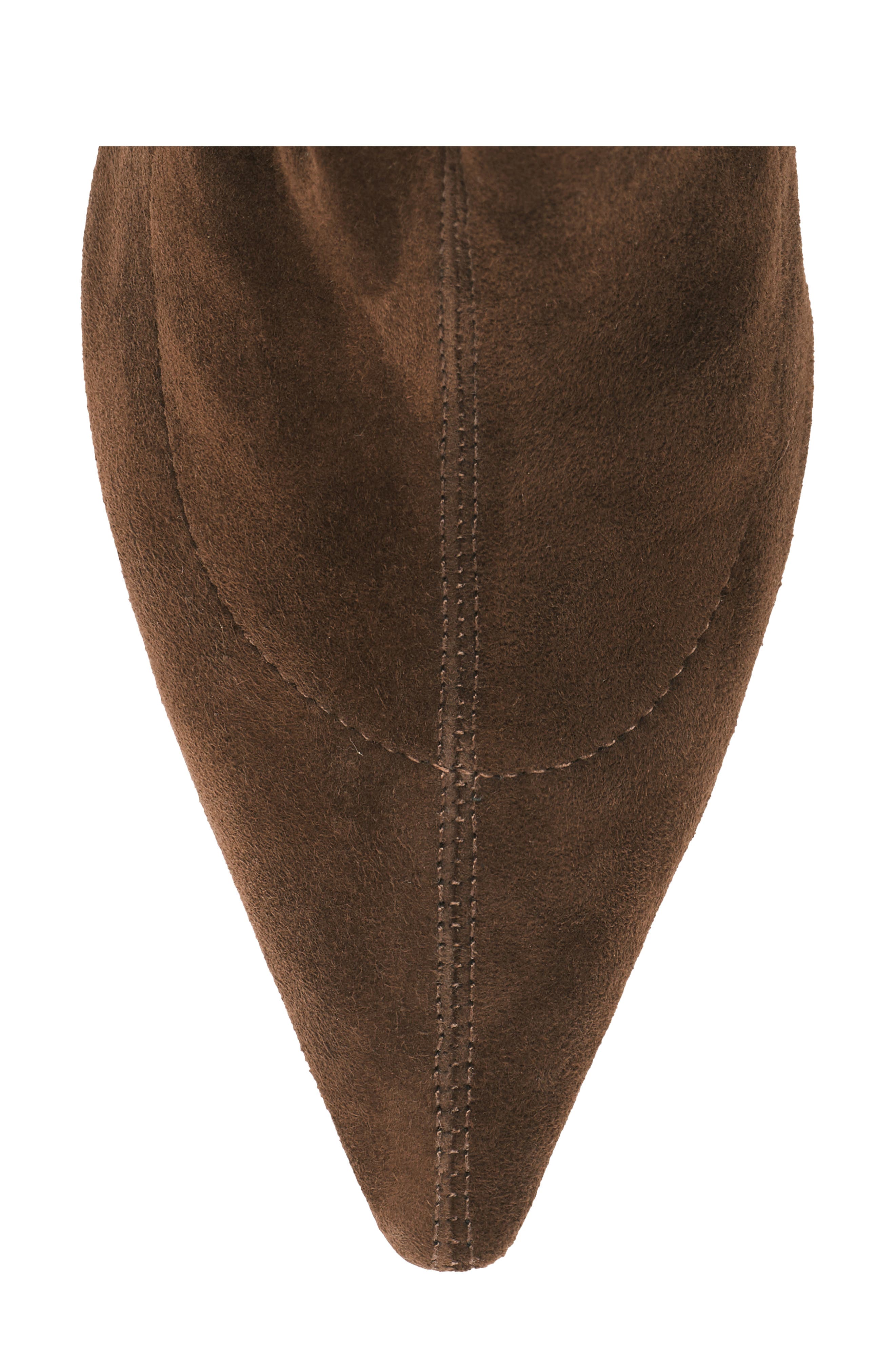 Jade Stretch Suede Knee High Boot, Alternate, color, CHOCOLATE