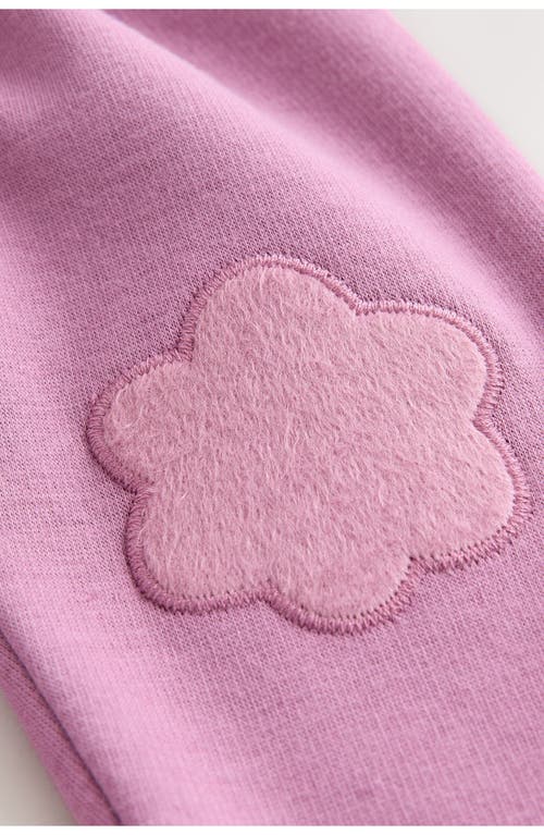 Next Kids' Floral Knee Patch Leggings In Pink