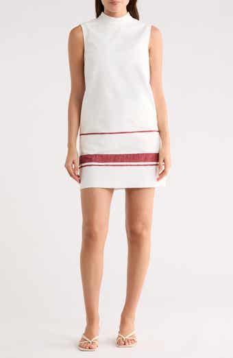 Striped Cotton Shift Dress