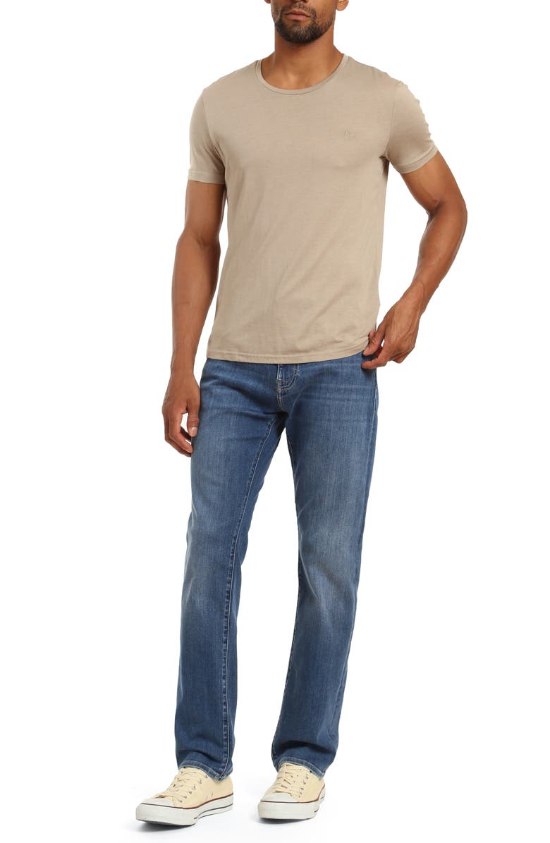 Mavi Jeans Zach Straight Leg Jeans, Alternate, color, Mid Ind Brushed Williamsburg