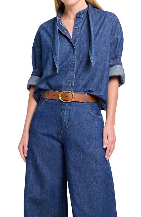 Tie One One Nonstretch Denim Shirt