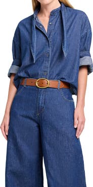 TWP Tie One One Nonstretch Denim Shirt