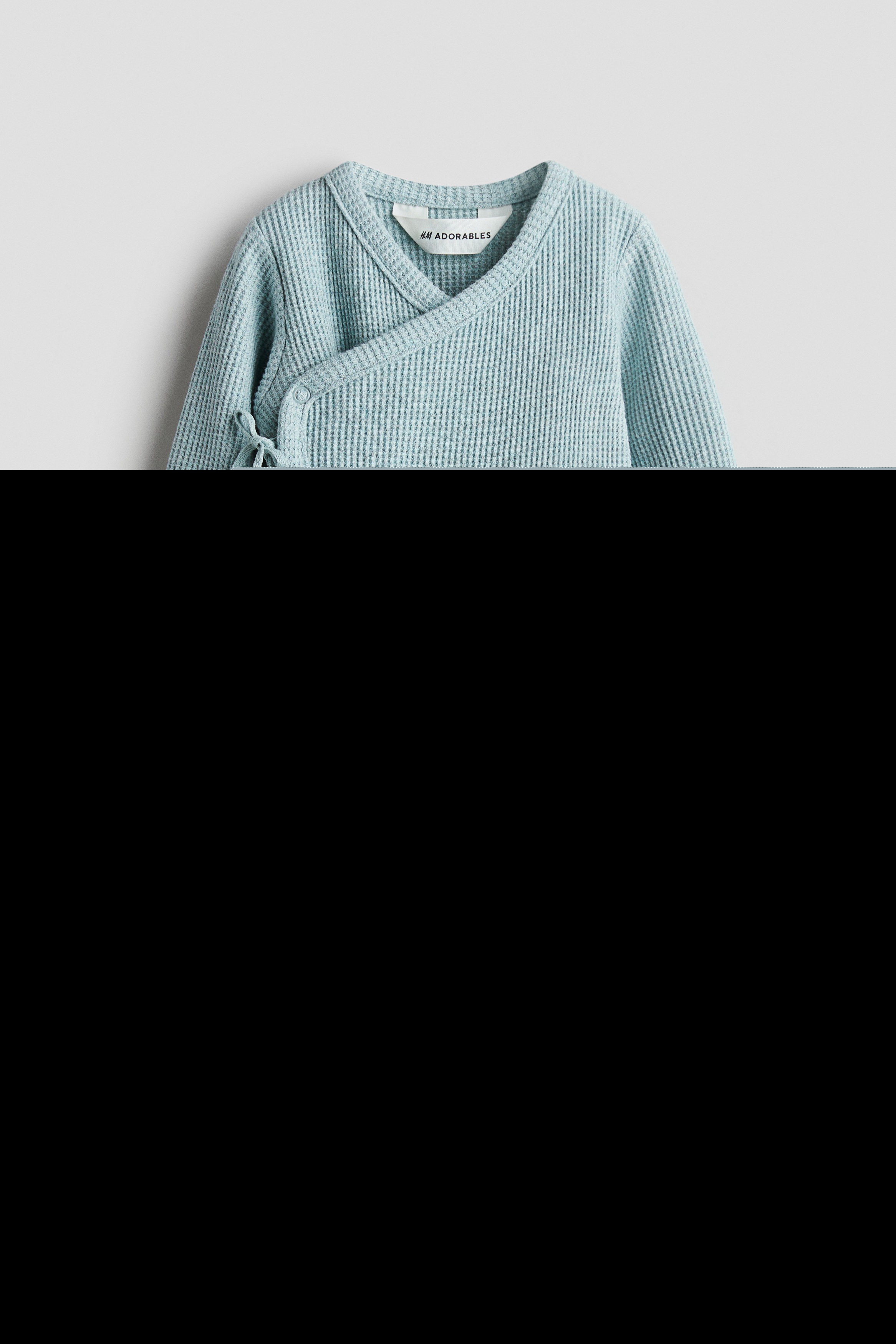 Waffled Cotton Jumpsuit, Alternate, color, Light turquoise