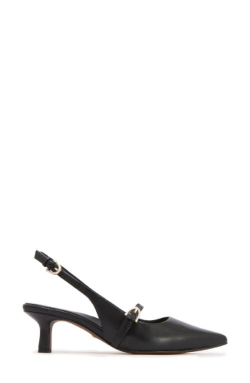 Frankie4 Coco Slingback Pointed Toe Kitten Heel Pump