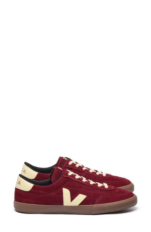 Veja Suede Low-top Sneakers Rubber Sole In Burgundy