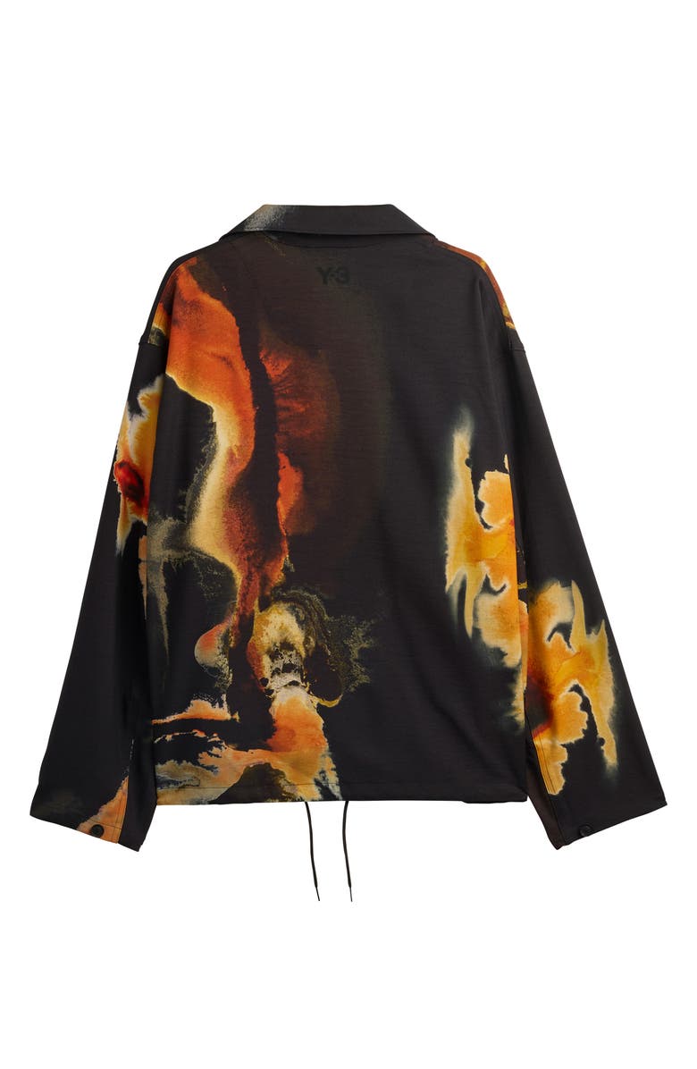 Y-3 Allover Print Sport Uniform Coach's Jacket, Alternate, color, Black/ Multicolor