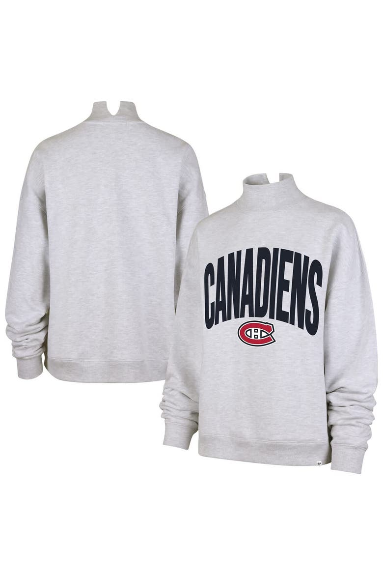 Women's '47  Heather Gray Montreal Canadiens Subtle Muse Sweatshirt, Main, color, Heather Gray