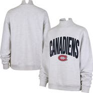 '47 Women's '47 Heather Gray Montreal Canadiens Subtle Muse Sweatshirt