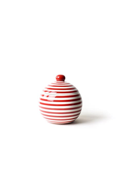 Red Stripe Large Lollipop Jar