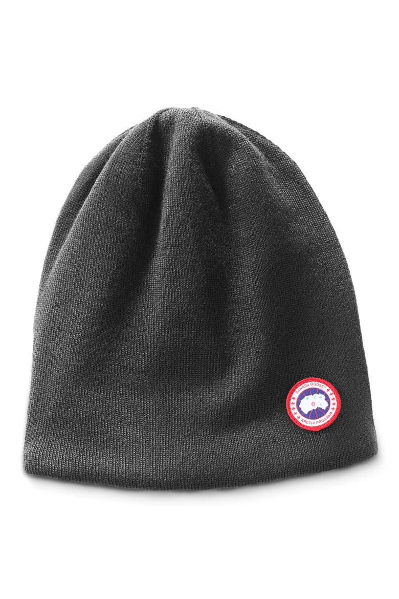 Standard Wool Blend Beanie, Main, color, IRON GREY