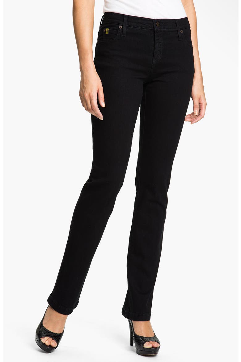 Straight Leg Jeans, Main, color, OVERDYE BLACK