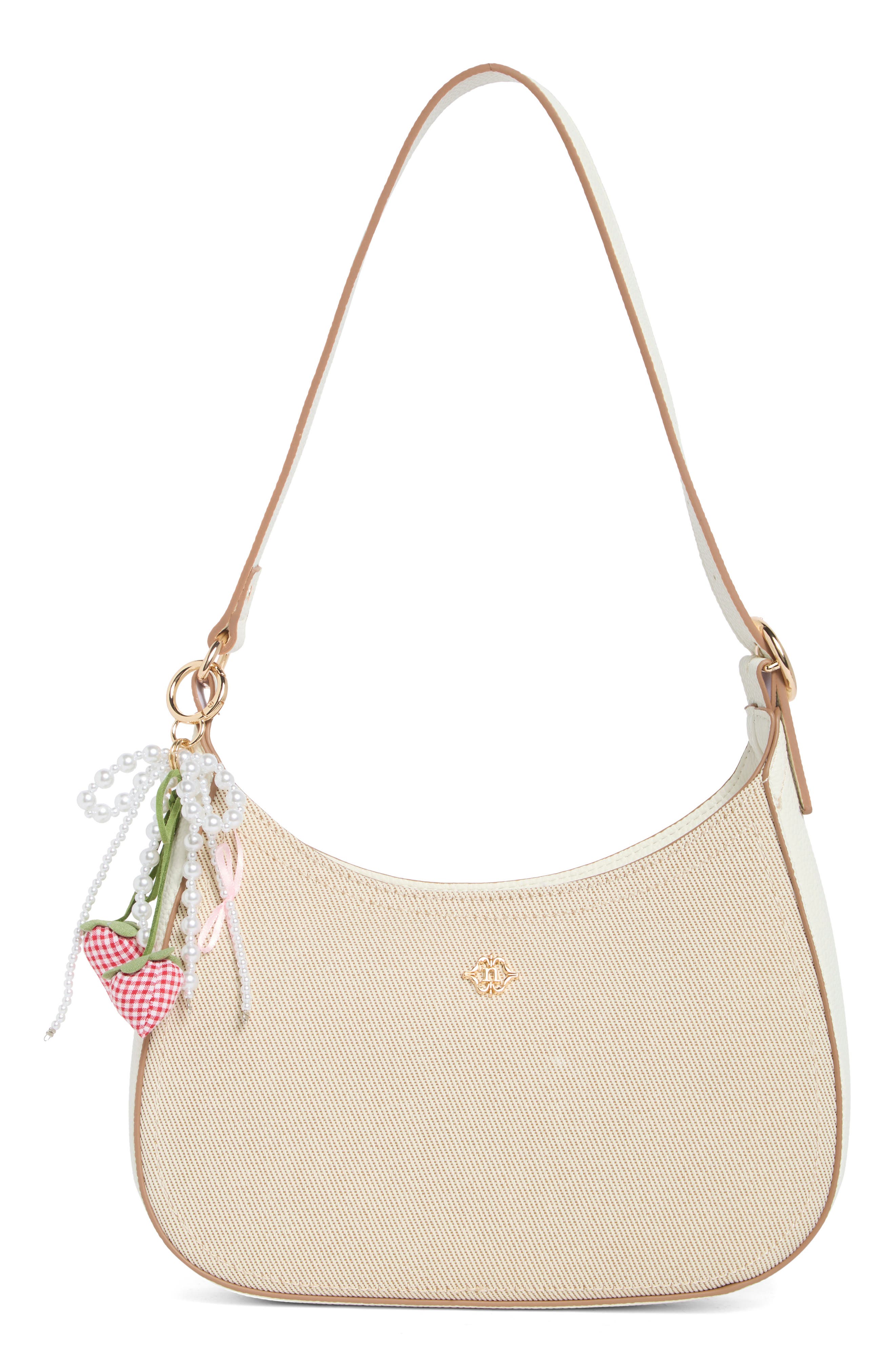 Nanette Lepore Crescent Twill Shoulder Bag