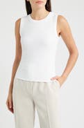 NIC+ZOE Perfect Studded Cotton Blend Rib Tank