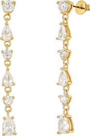 Untamed Petals Taurus Crystal Drop Earrings