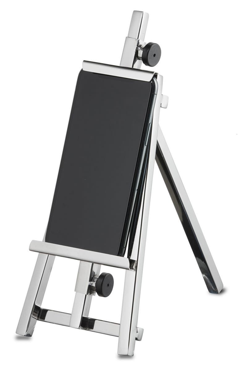 ROSELLI TRADING COMPANY Roselli Modern Easel Cell Phone Holder, Alternate, color, Silver
