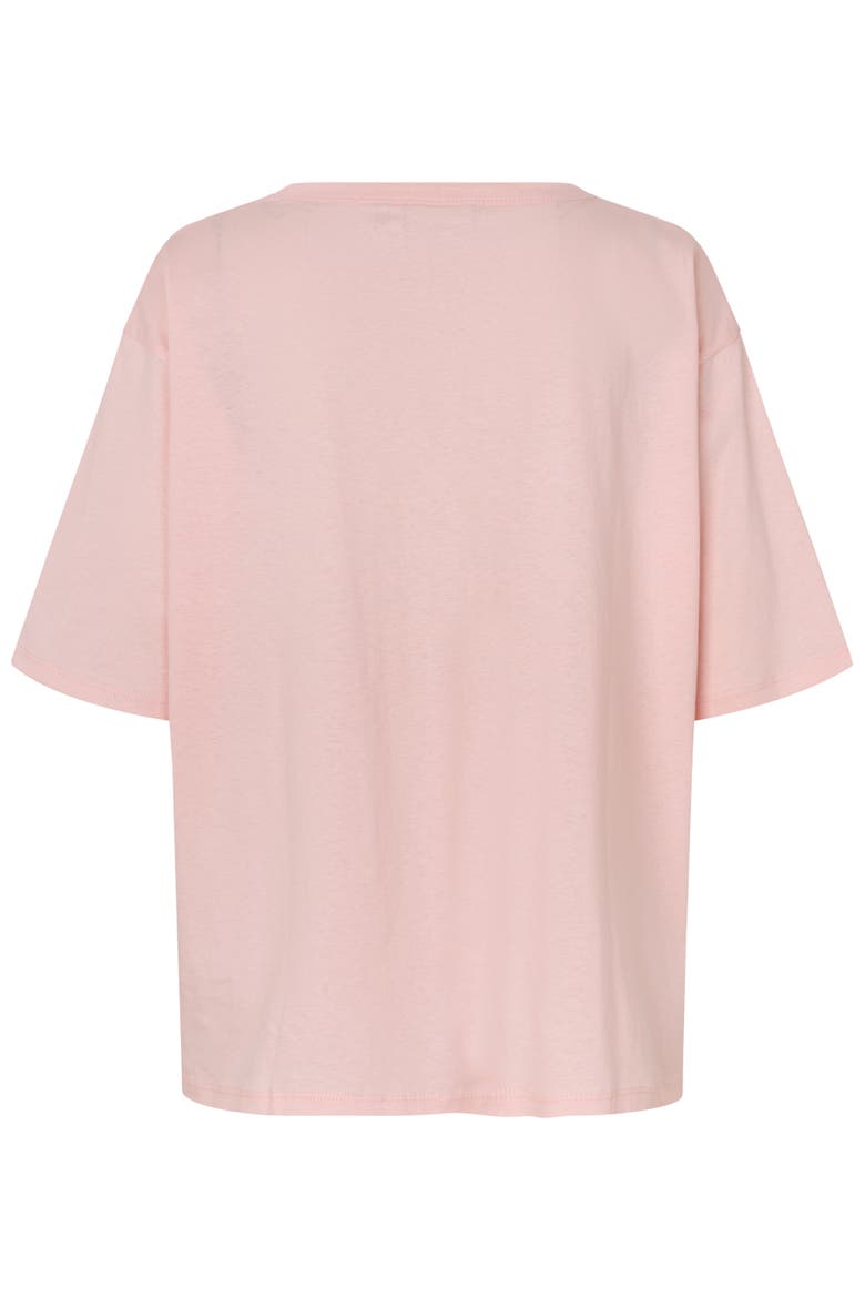 Madoreann Relaxed Round Neck T-Shirt, Alternate, color, Strawberry Cm