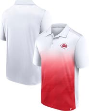 FANATICS Men's Fanatics White Cincinnati Reds Iconic Parameter Sublimated Polo