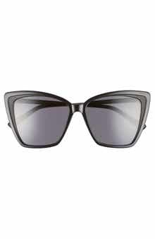 DIFF Becky II 56mm Cat Eye Sunglasses
