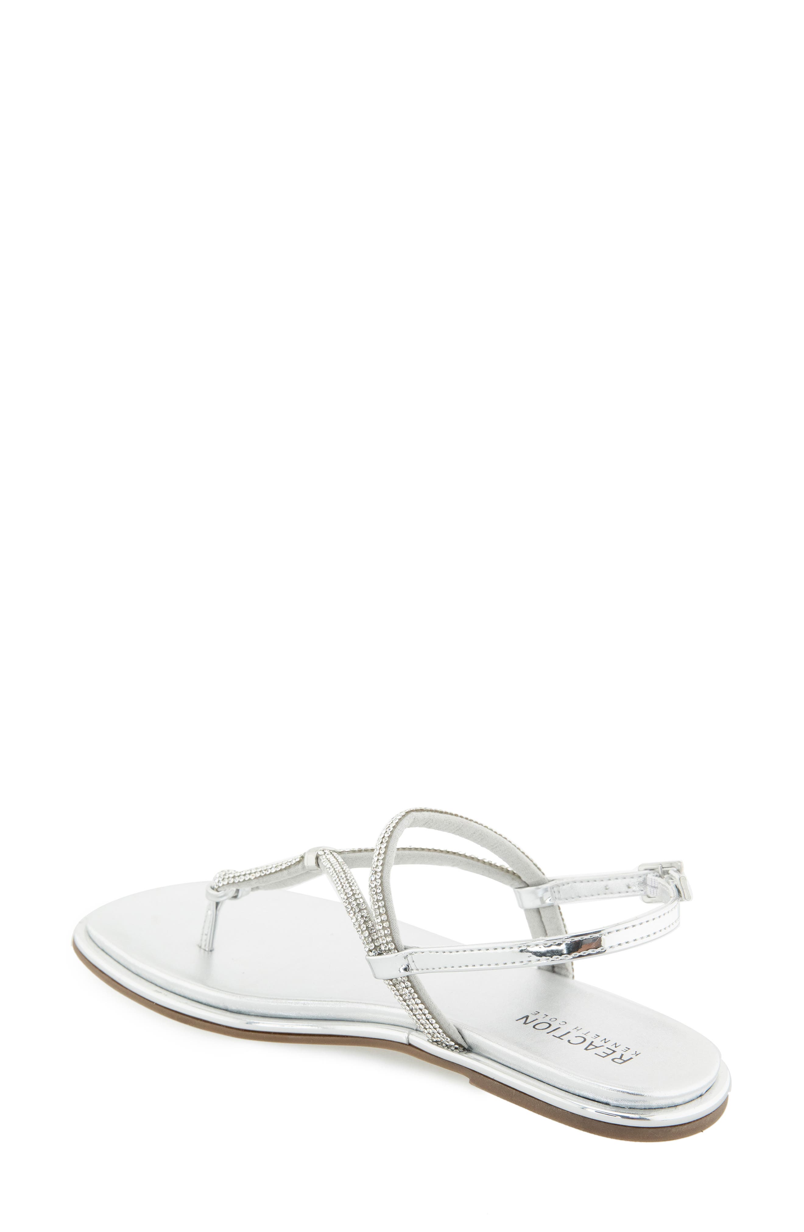 Reaction Kenneth Cole Wali Crystal Sandal, Alternate, color, Silver