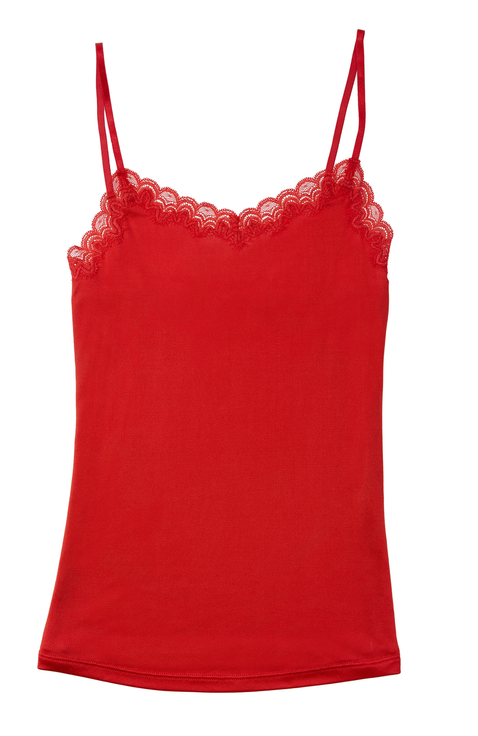 Soft Silk Lace Trim Camsiole