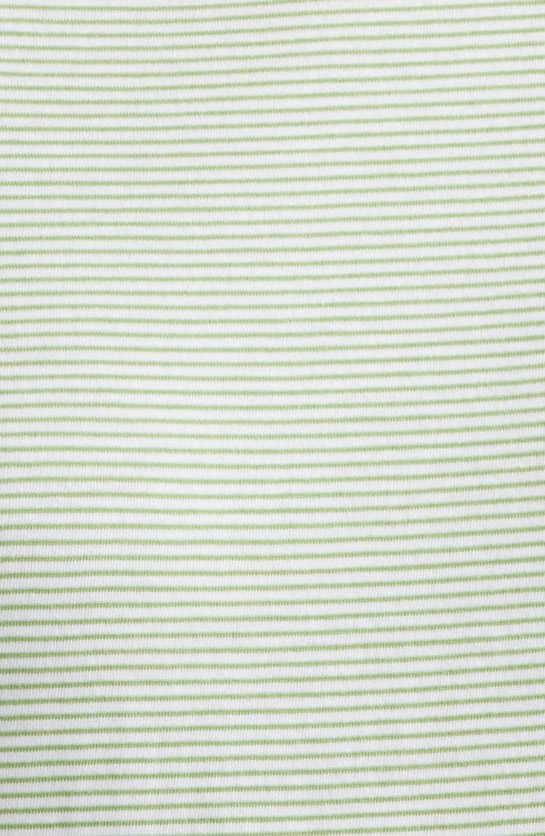 FRAME The Stripe Cotton Baby Tee, Alternate, color, Jade Green Multi