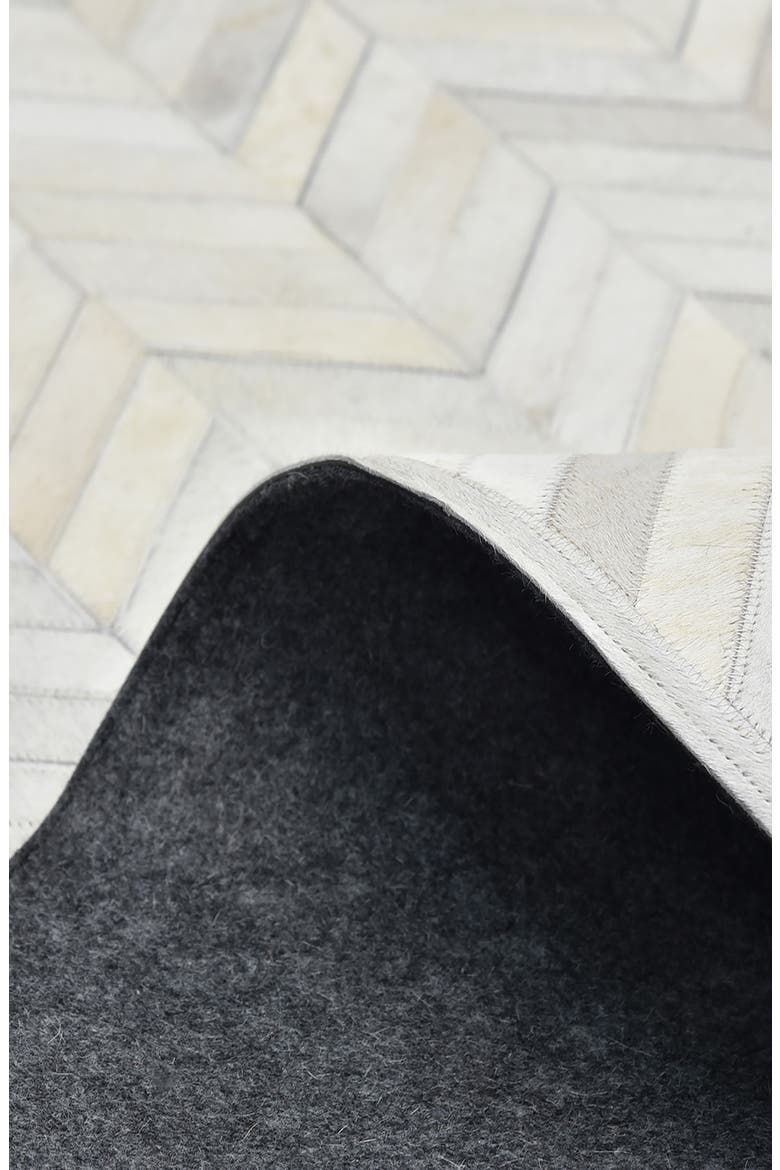 Meir Genuine Calf Hair Area Rug, Alternate, color, IVORY