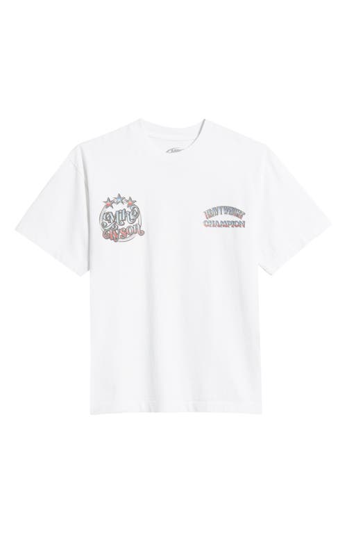 Id Supply Co Mike Tyson All Smiles Graphic T-shirt In White