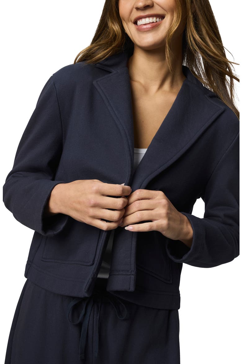 Matilda Cotton Fleece Jacket, Alternate, color, NAVY BLUE