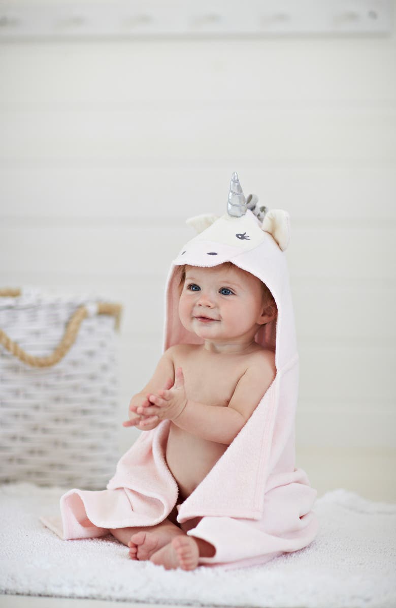 Elegant Baby Terry Velour Hooded Unicorn Towel, Alternate, color, Unicorn