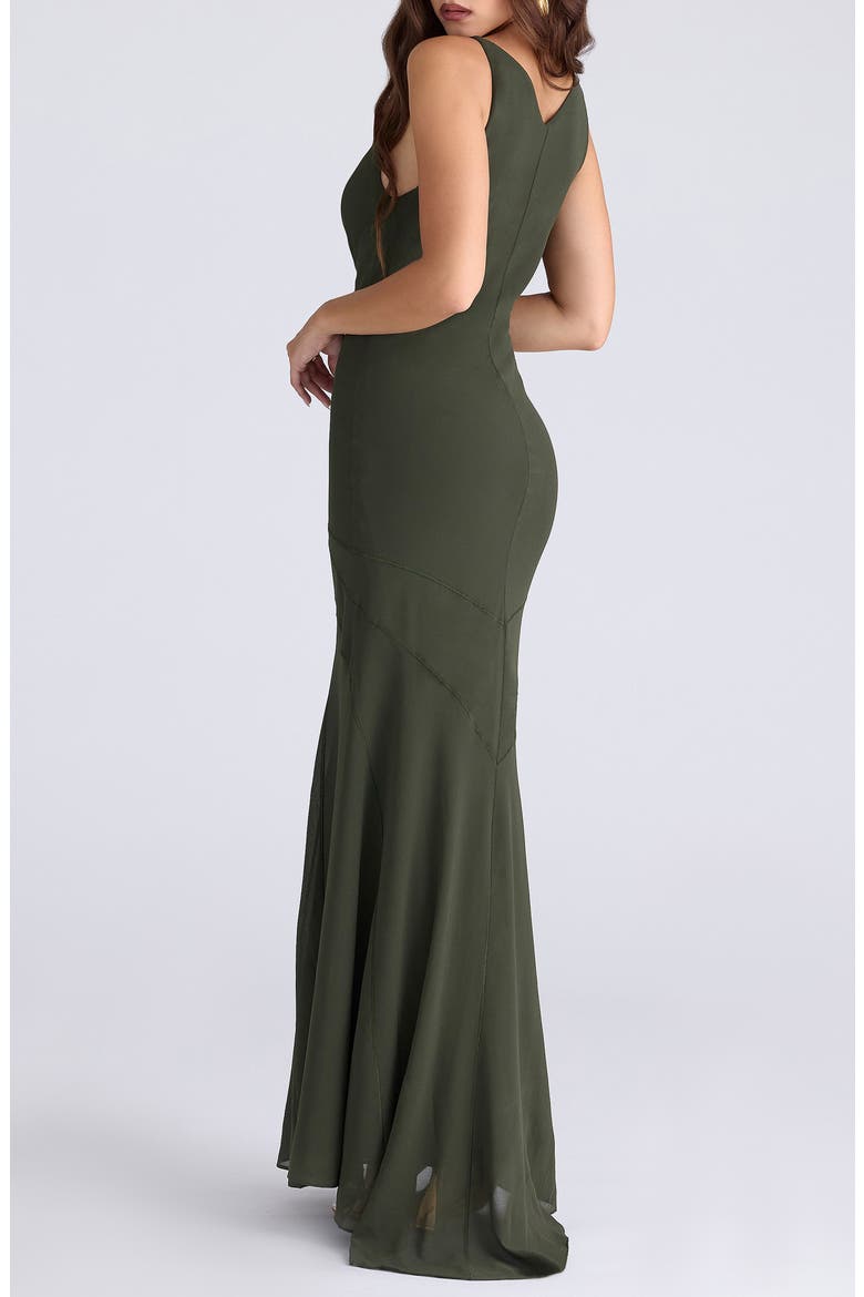 Sacha Georgette Gown, Alternate, color, FOREST GREEN
