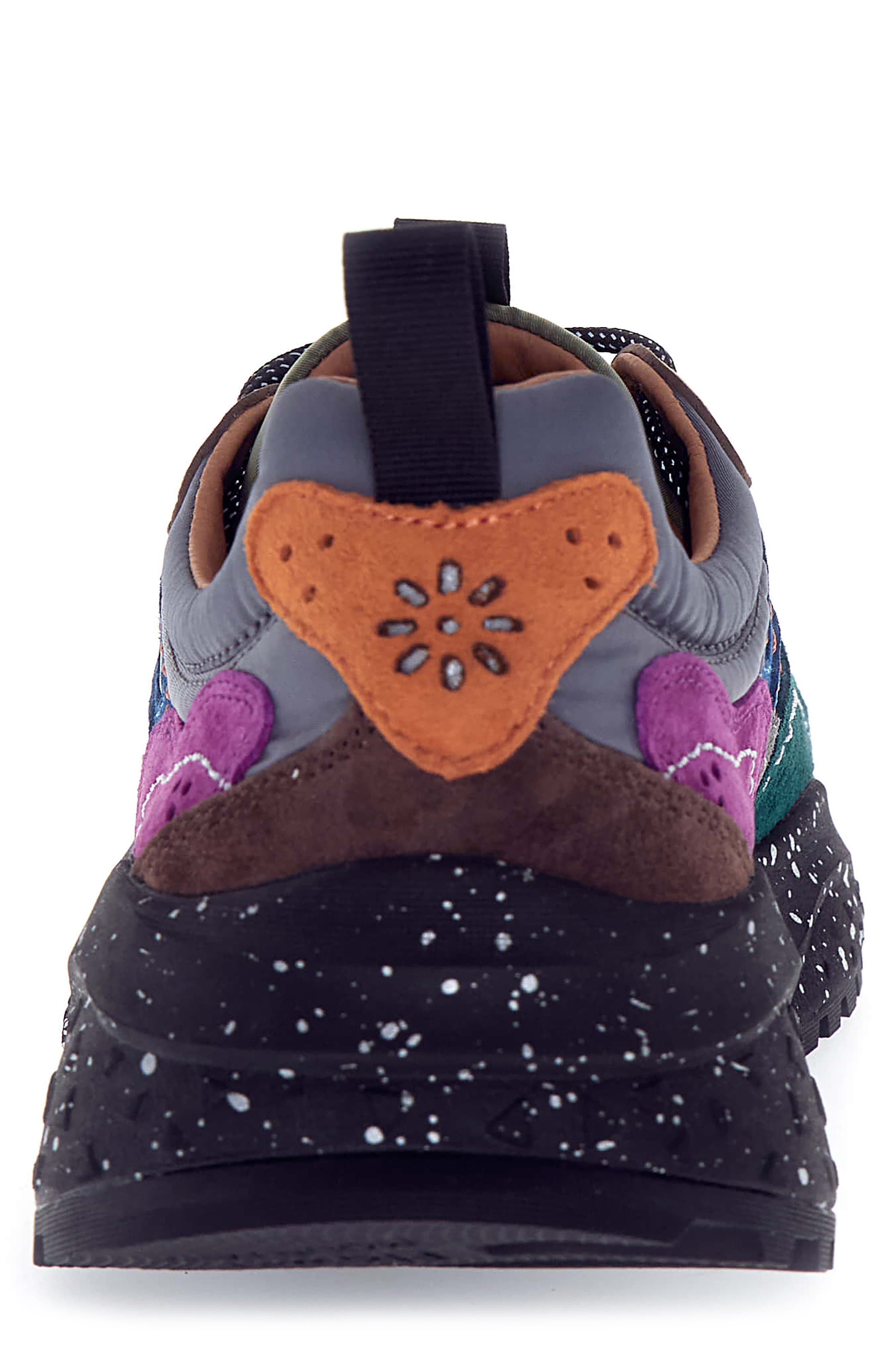 Flower MOUNTAIN Solin Uni Sneaker, Alternate, color, Dark Grey/ Green