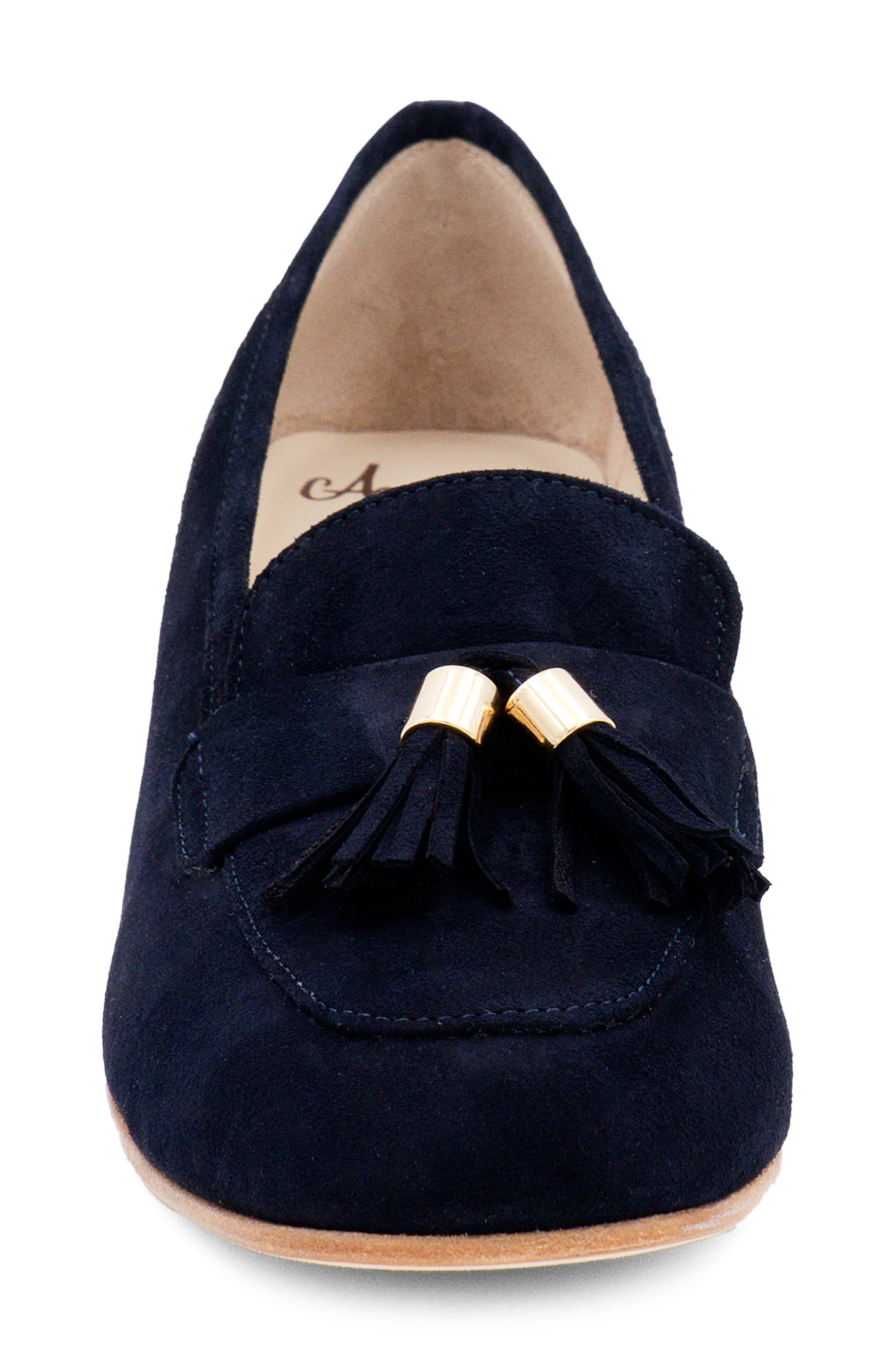 Balcanico Tassel Pump, Alternate, color, NAVY SUEDE