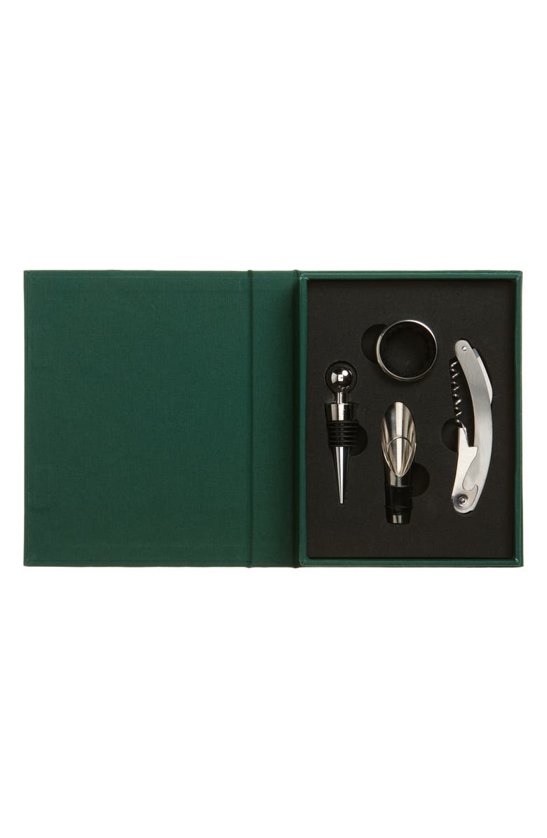 PRINTWORKS The Essentials Wine Tools Gift Set, Alternate, color, Green