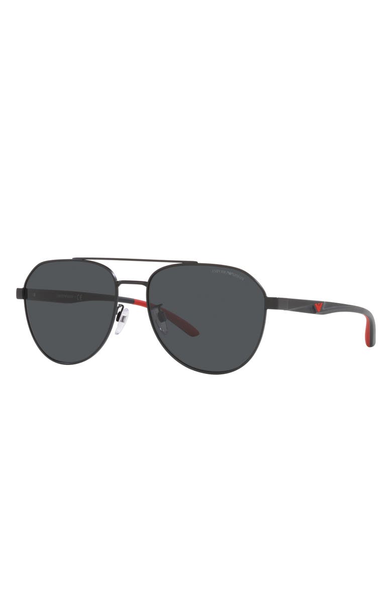Emporio Armani 59mm Pilot Sunglasses, Alternate, color,