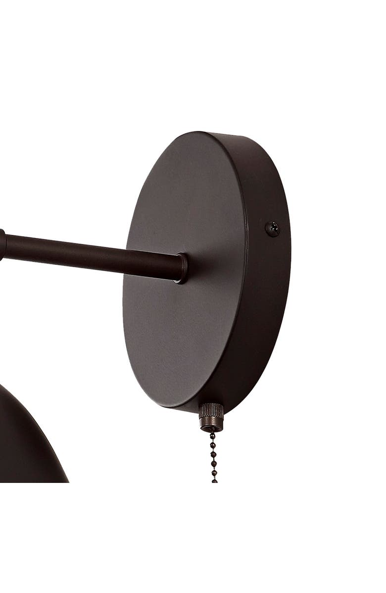 JONATHAN Y Hudson 1-Light Farmhouse Bohemian Iron LED Sconce, Alternate, color, Oil Rubbed Bronze