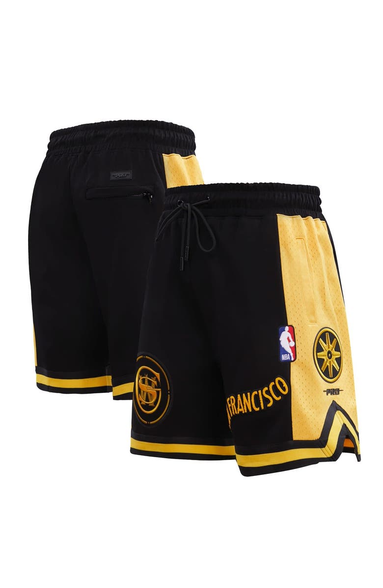 PRO STANDARD Men's Pro Standard Black Golden State Warriors 2023/24 City Edition DK Shorts, Main, color,