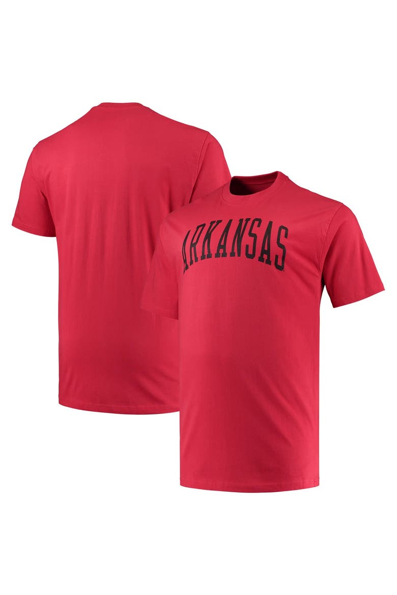 Men's Champion Cardinal Arkansas Razorbacks Big & Tall Arch Team Logo T-Shirt, Main, color, Cardinal
