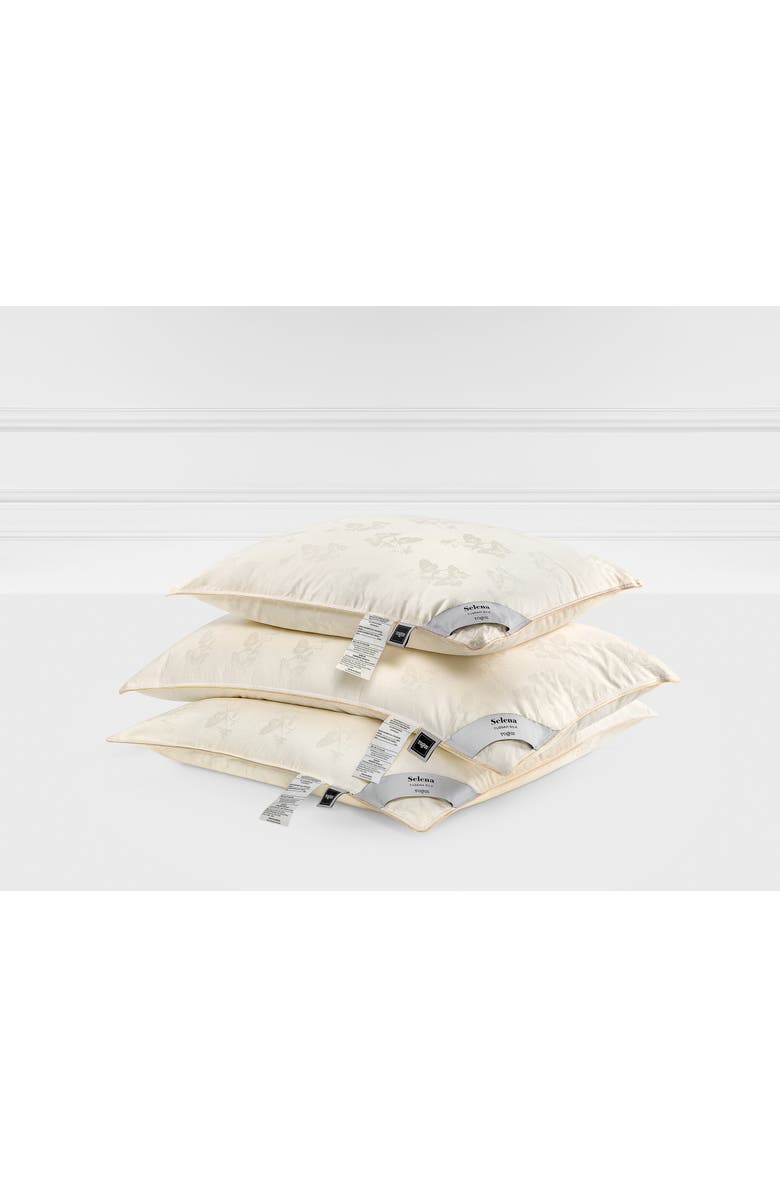 Togas Selena Tussah silk pillow, Alternate, color, White