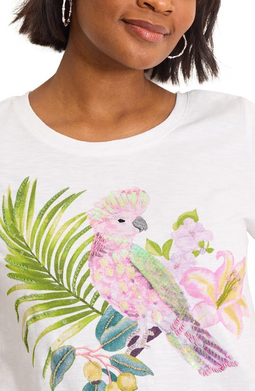 Tommy Bahama Ashby Isles Portico Palms Graphic T-shirt In White