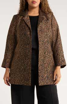 Leopard Print Topper Coat