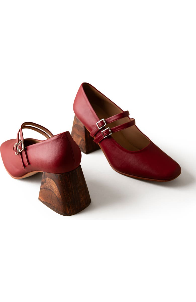 Huma Blanco Perry Mary Jane Pump, Alternate, color, Cherry