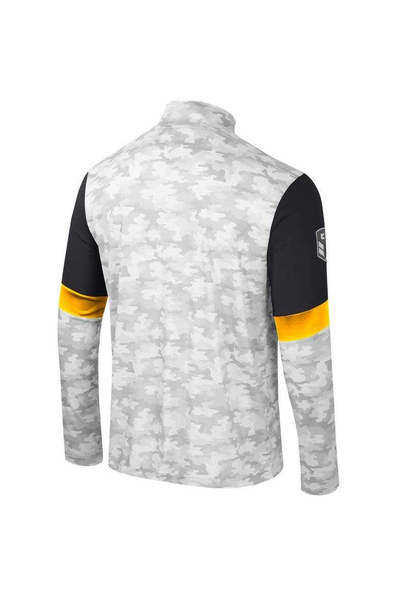 Men's Colosseum  Camo Appalachian State Mountaineers OHT Military Appreciation Tomahawk Quarter-Zip Windshirt, Alternate, color, Camo