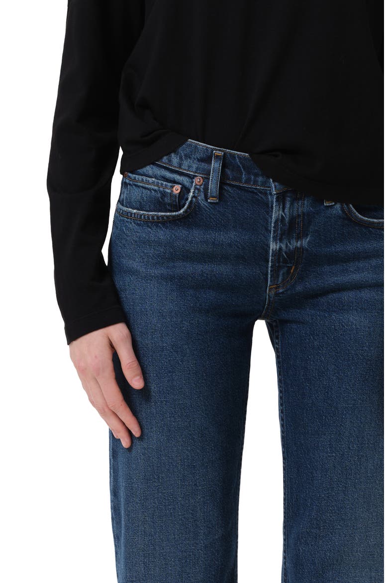 Low Rise Slim Fit Jeans, Alternate, color, SLICK