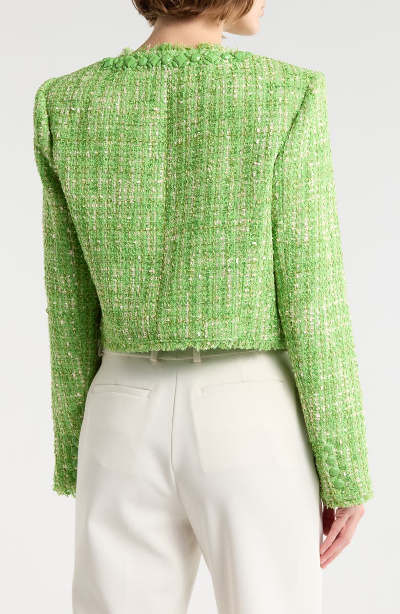 Cinq à Sept Lucie Bouclé Audette Jacket, Alternate, color, Thistle Green Multi