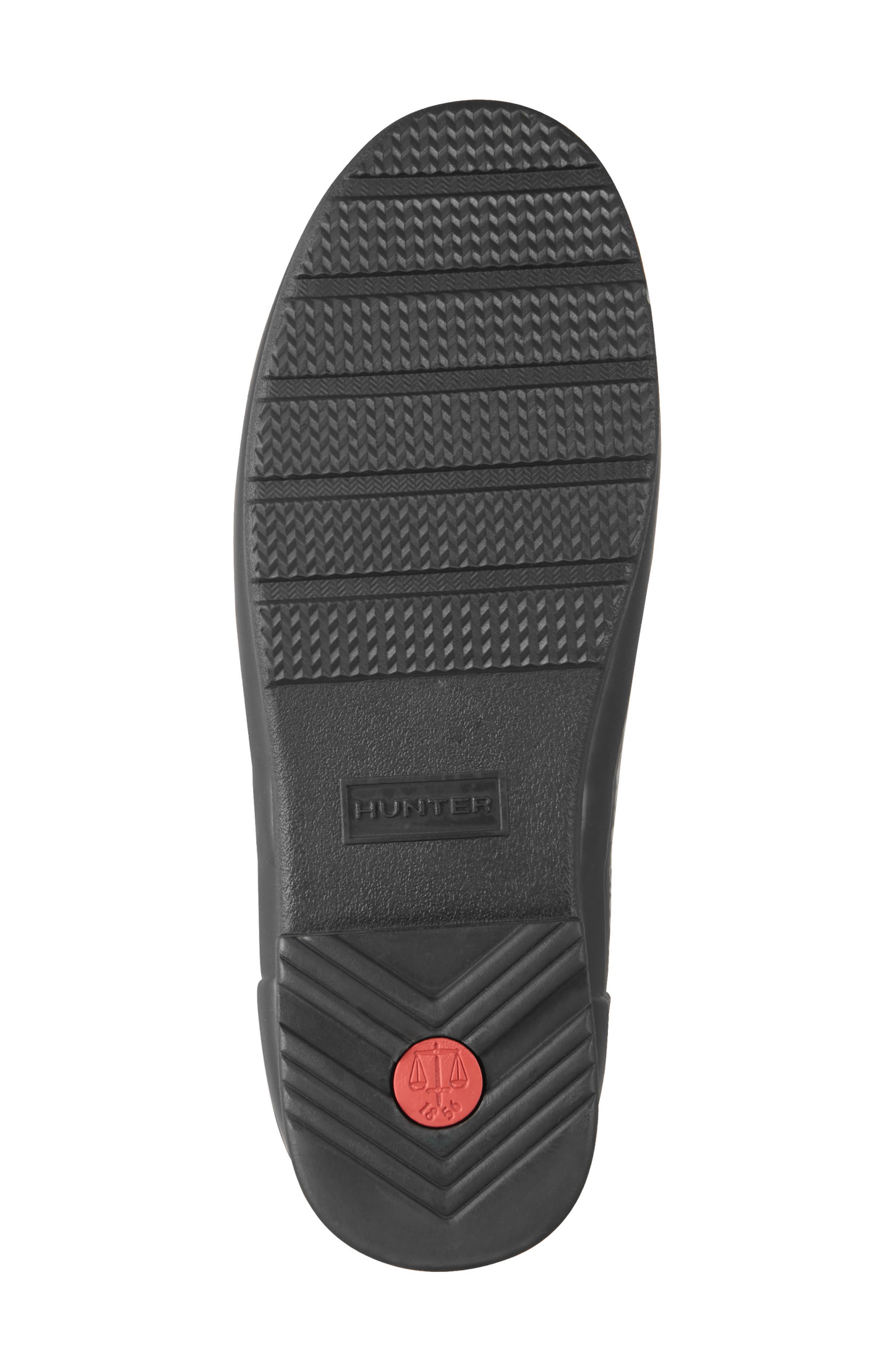 Refined Quilted Rain Boot, Alternate, color, BLACK