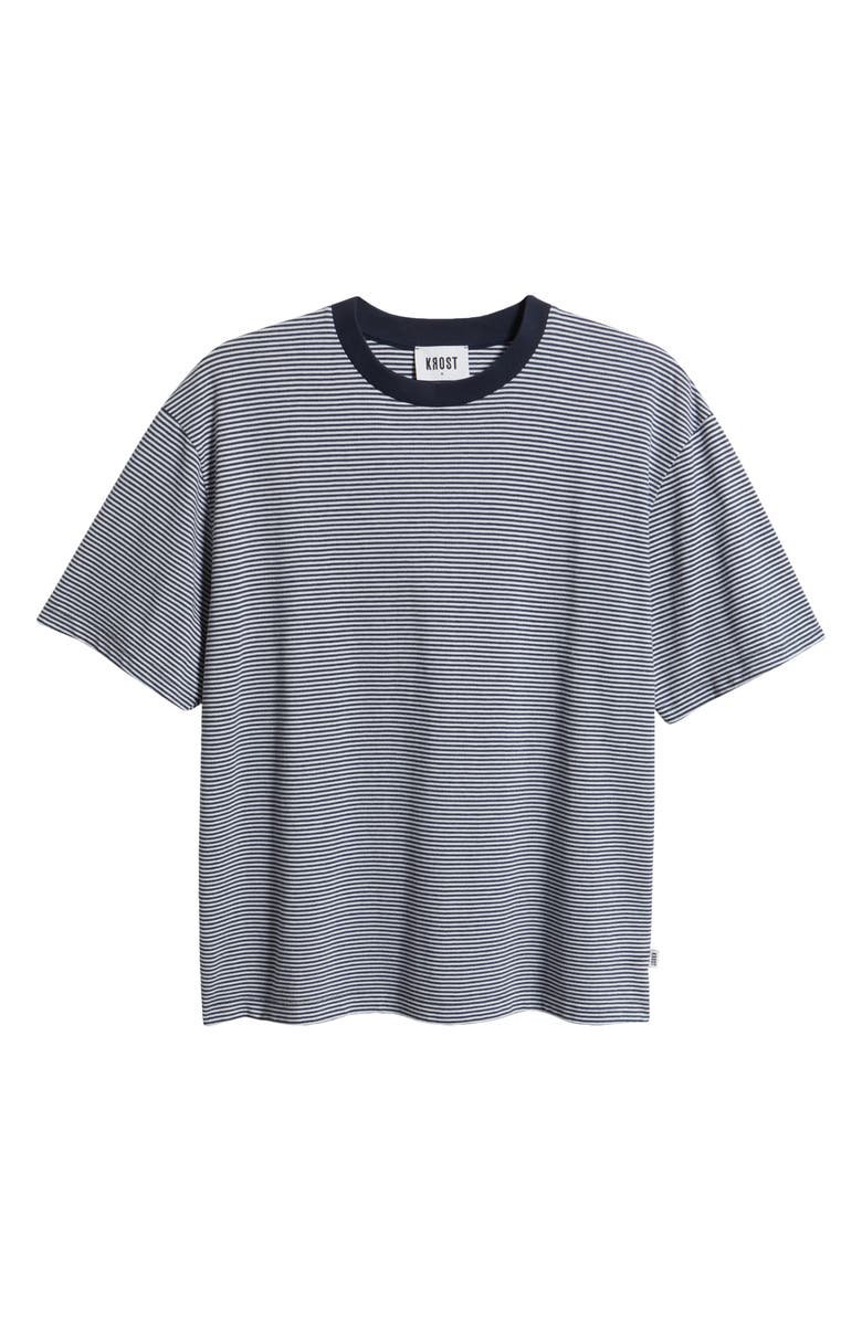 KROST Oversize Stripe Cotton T-Shirt, Alternate, color, 