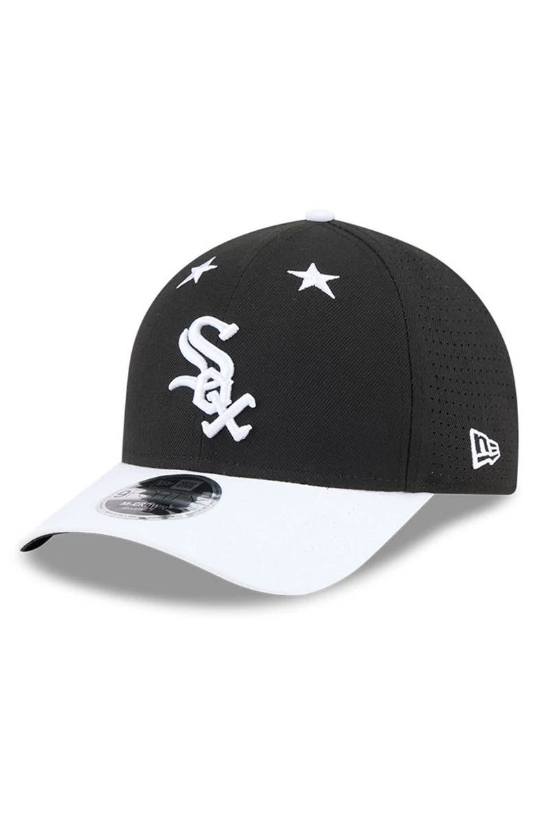 New Era Men's New Era Black/White Chicago White Sox 2025 MLB All-Star Game 9FORTY M-Crown Adjustable Hat, Alternate, color, Black