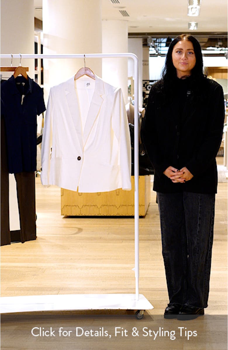 Catherine One-Button Blazer, sales video thumbnail