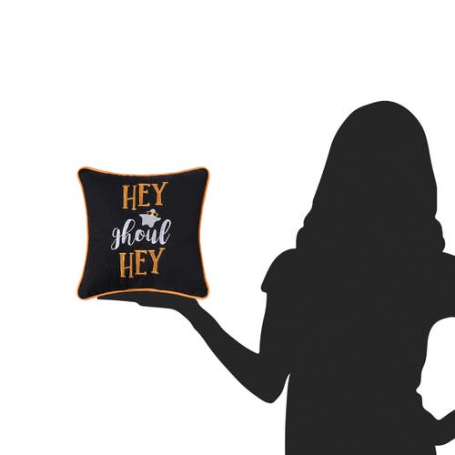 C & F Home C&f Home Hey Ghoul Hey Halloween Small/petite Accent Pillow, 10" X 10" In Orange
