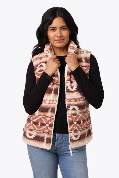 Upland Printed Heated High-Pile Fleece Vest